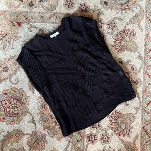 Iro Paris Oversized Top, Black, Euro 40 US 10